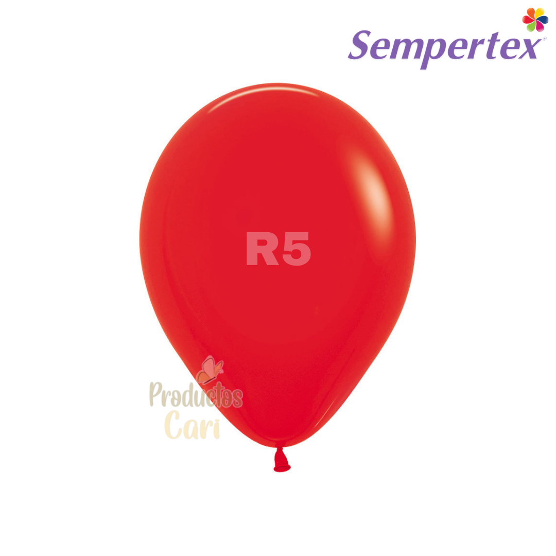 Globos Rojos Metal 13cm Sempertex R5-515 (100)✓ por sólo 5,09